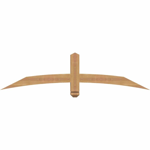 Ekena Millwork Bellingham Timber Gable Bracket, Western Red Cedar, 60"W x 15"H x 3 1/2"D x 3 1/2"F, 6/12 Pitch GBW060X15X0404BEL00SWR - main